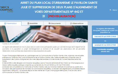 PLU – Consultation en ligne